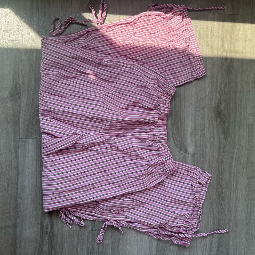 Wild Fable Pink and White Striped Pants - Picture 3 of 3
